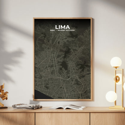 Lima Sable Map Poster