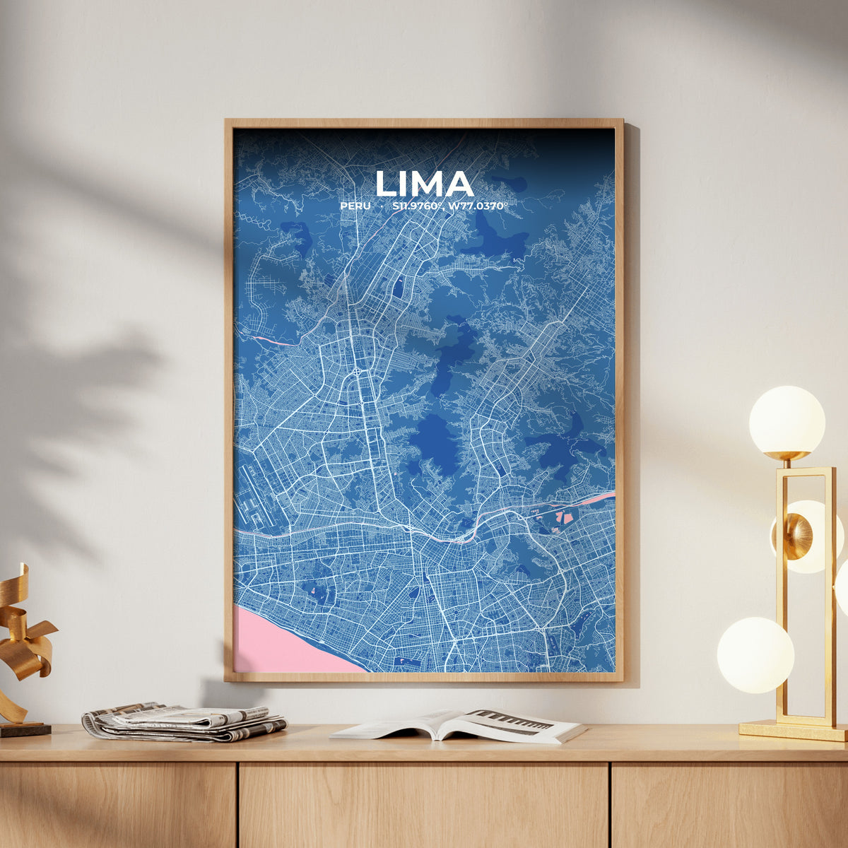 Lima Candy Map Poster