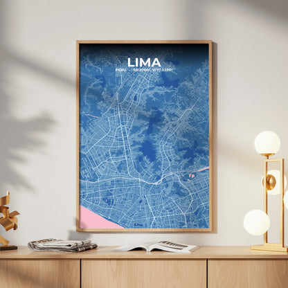 Lima Candy Map Poster