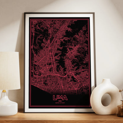 Lima Phosphor Map Poster - System Alert