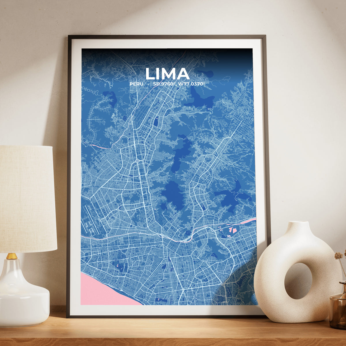 Lima Candy Map Poster