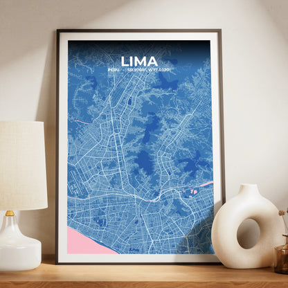 Lima Candy Map Poster