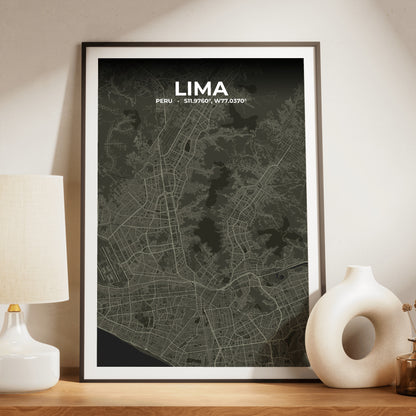 Lima Sable Map Poster