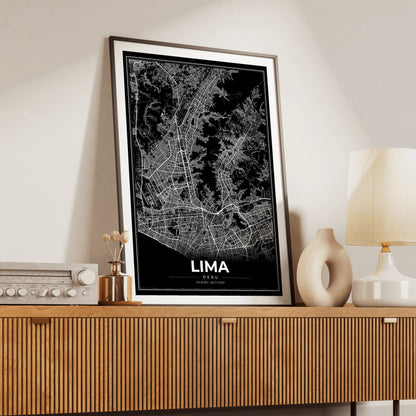 Lima Modern Map Poster
