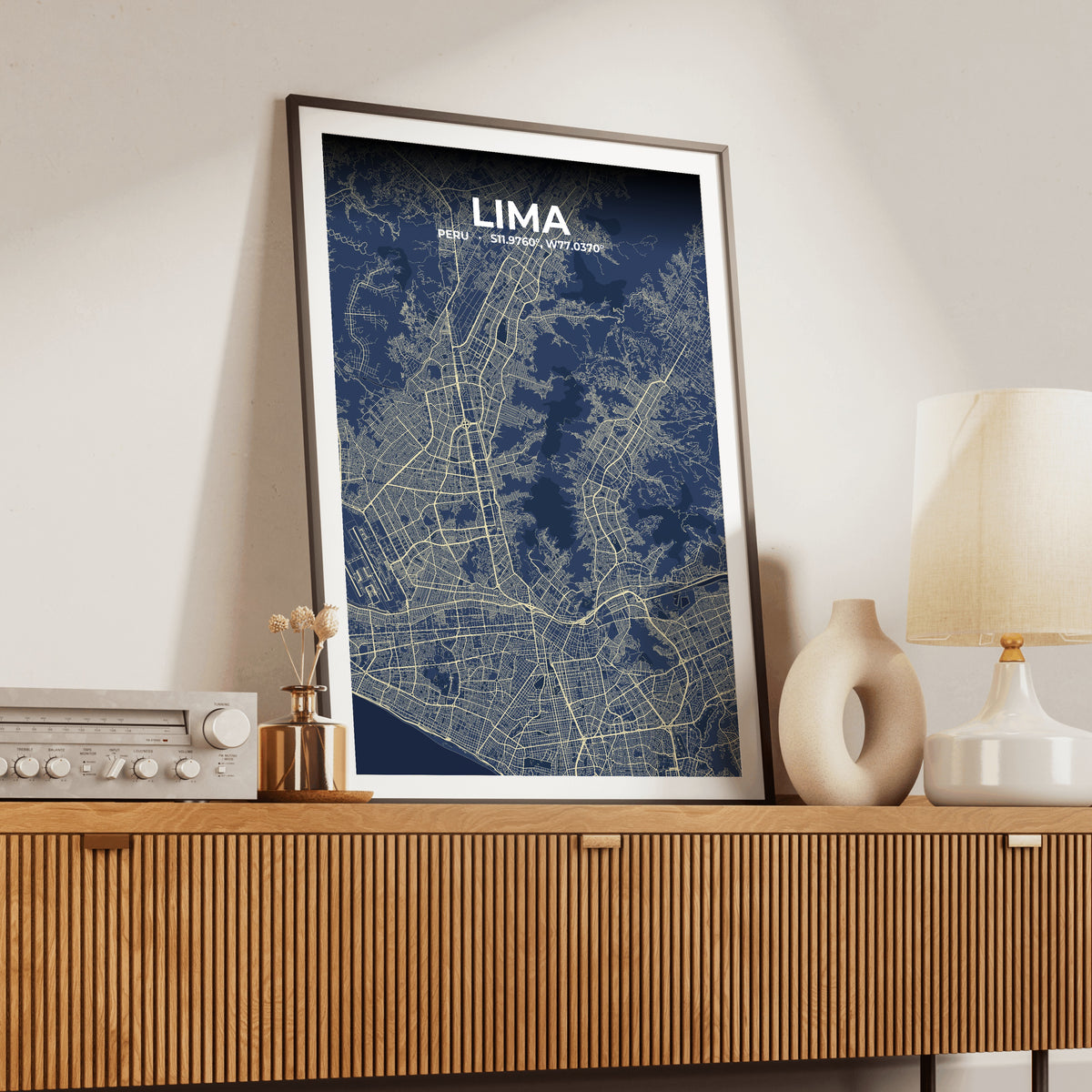 Lima Anchor Map Poster