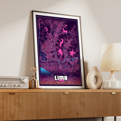Lima GTA Map Poster