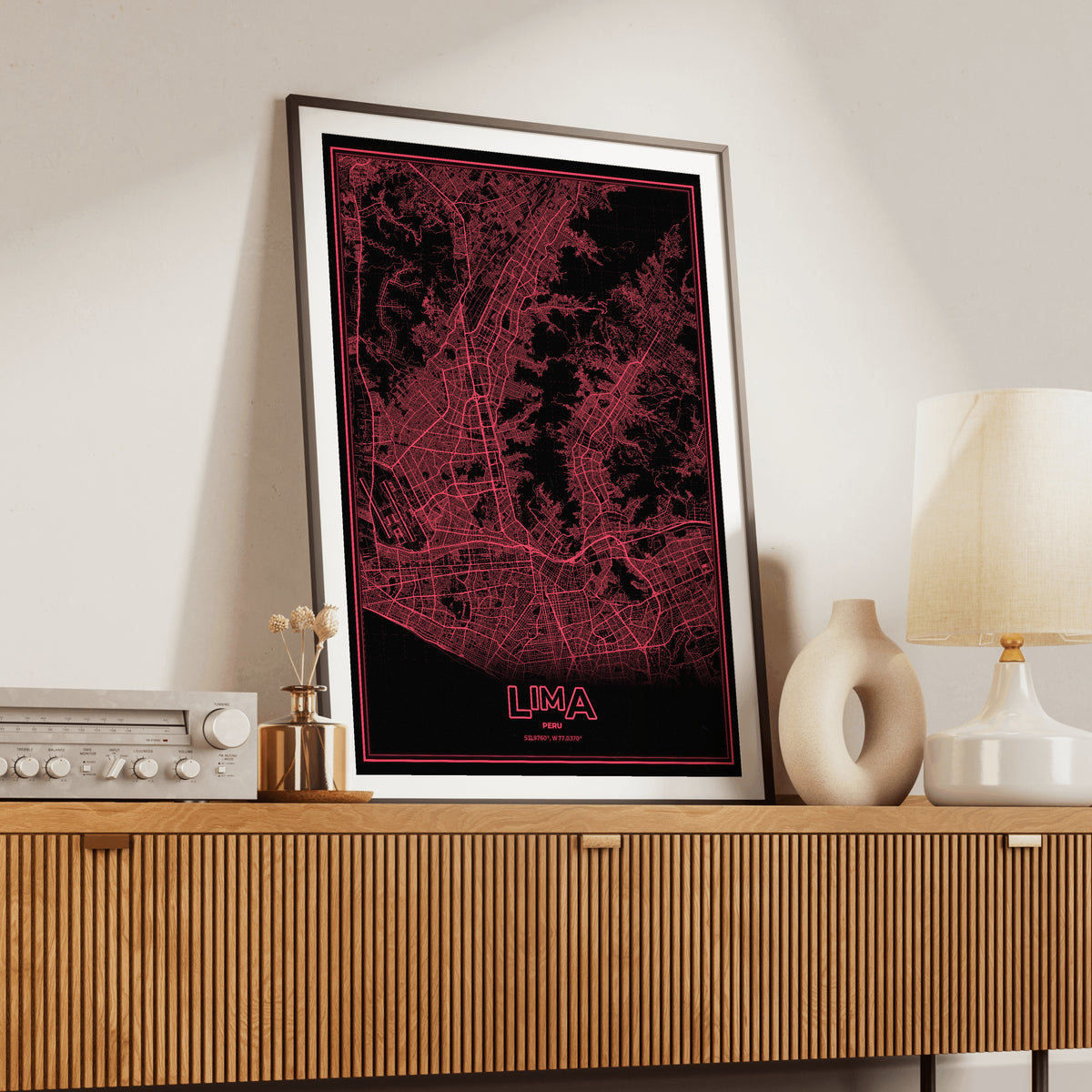 Lima Phosphor Map Poster - System Alert