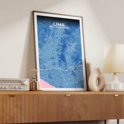 Lima Candy Map Poster