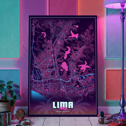 Lima GTA Map Poster
