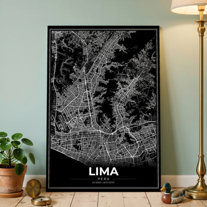 Lima Modern Map Poster