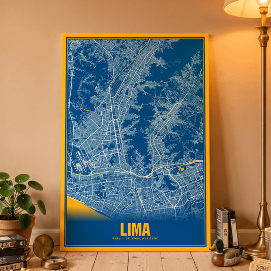 Lima Blockbuster Map Poster