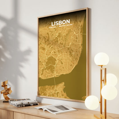 Lisbon Forge Map Poster