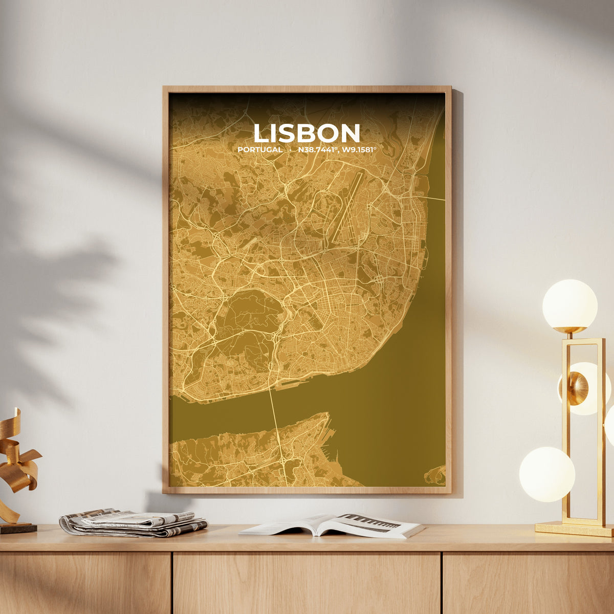 Lisbon Forge Map Poster