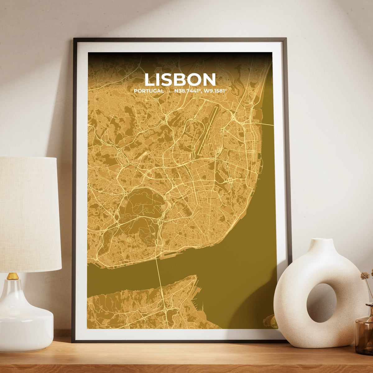 Lisbon Forge Map Poster