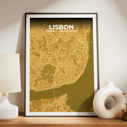 Lisbon Forge Map Poster