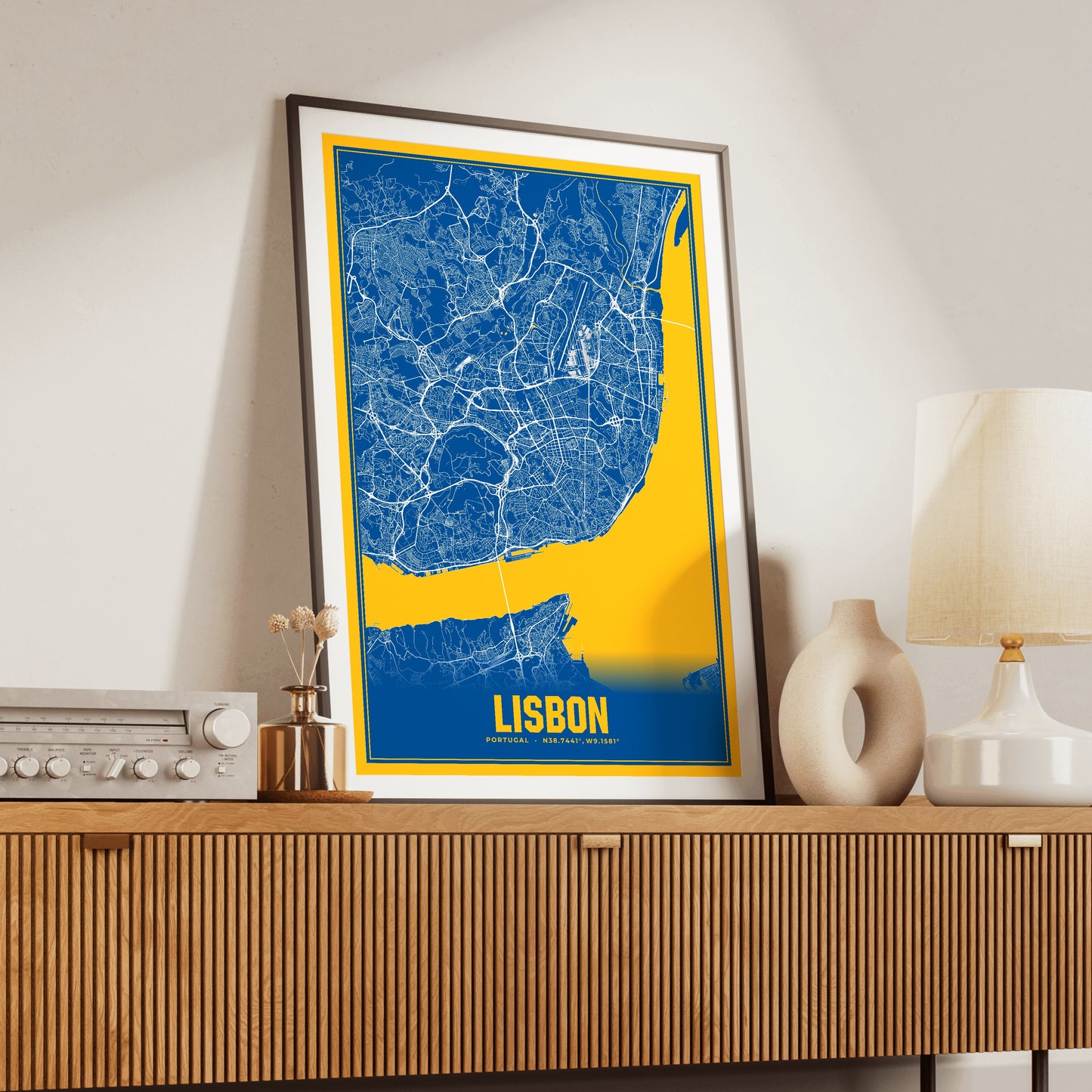 Lisbon Blockbuster Map Poster