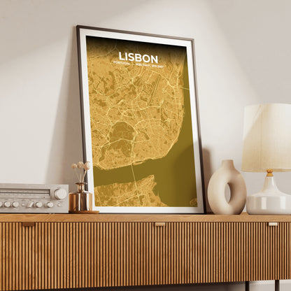 Lisbon Forge Map Poster