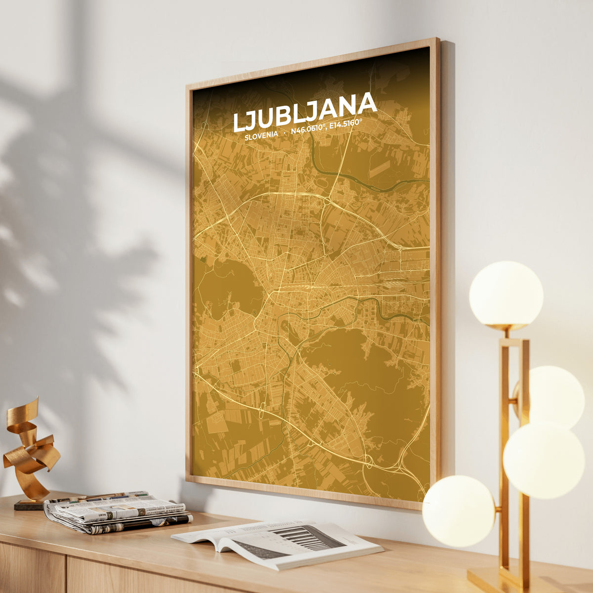 Ljubljana Forge Map Poster