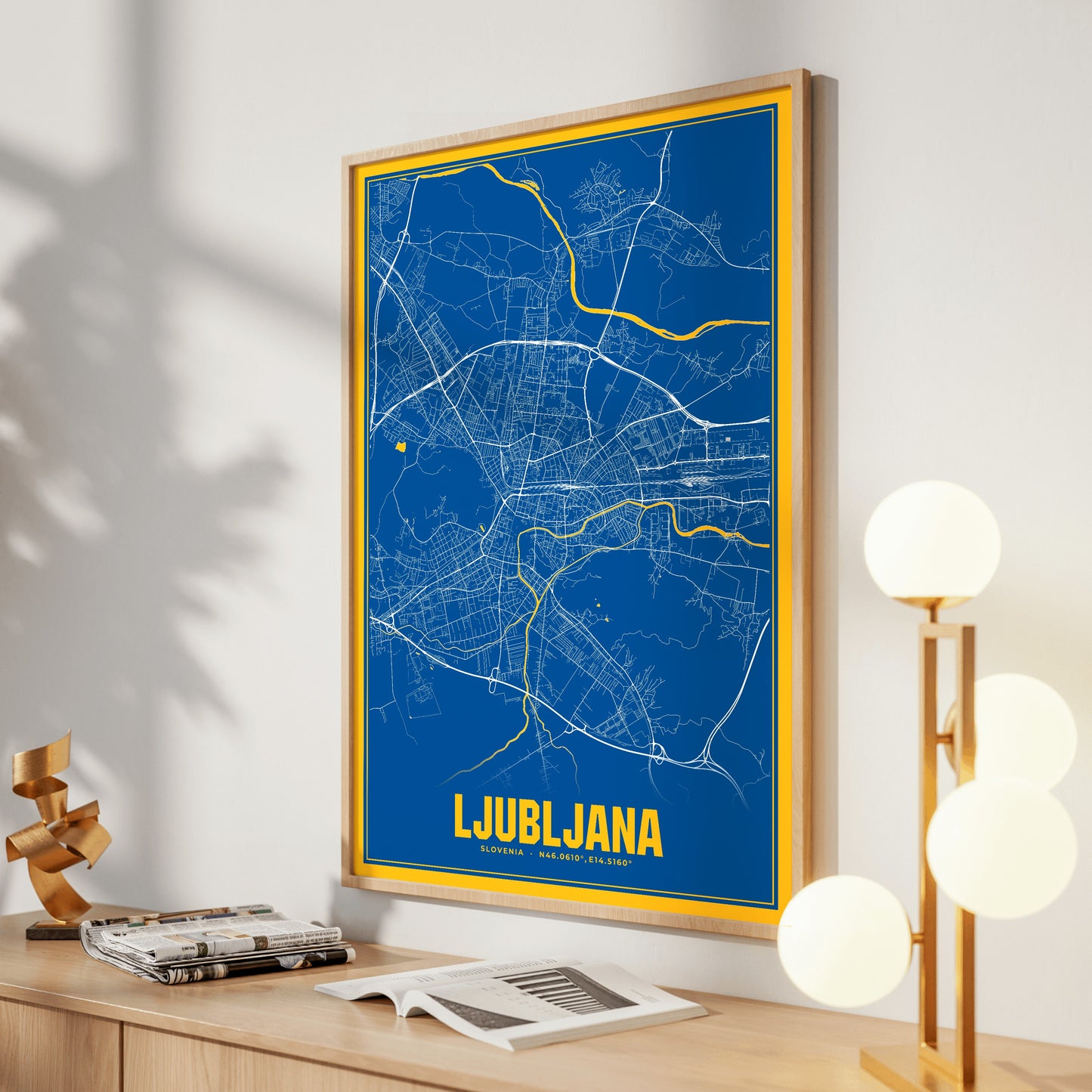 Ljubljana Blockbuster Map Poster