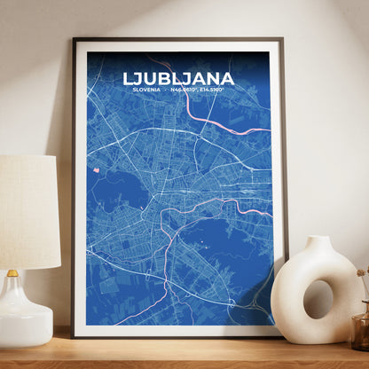 Ljubljana Candy Map Poster