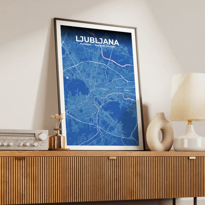 Ljubljana Candy Map Poster