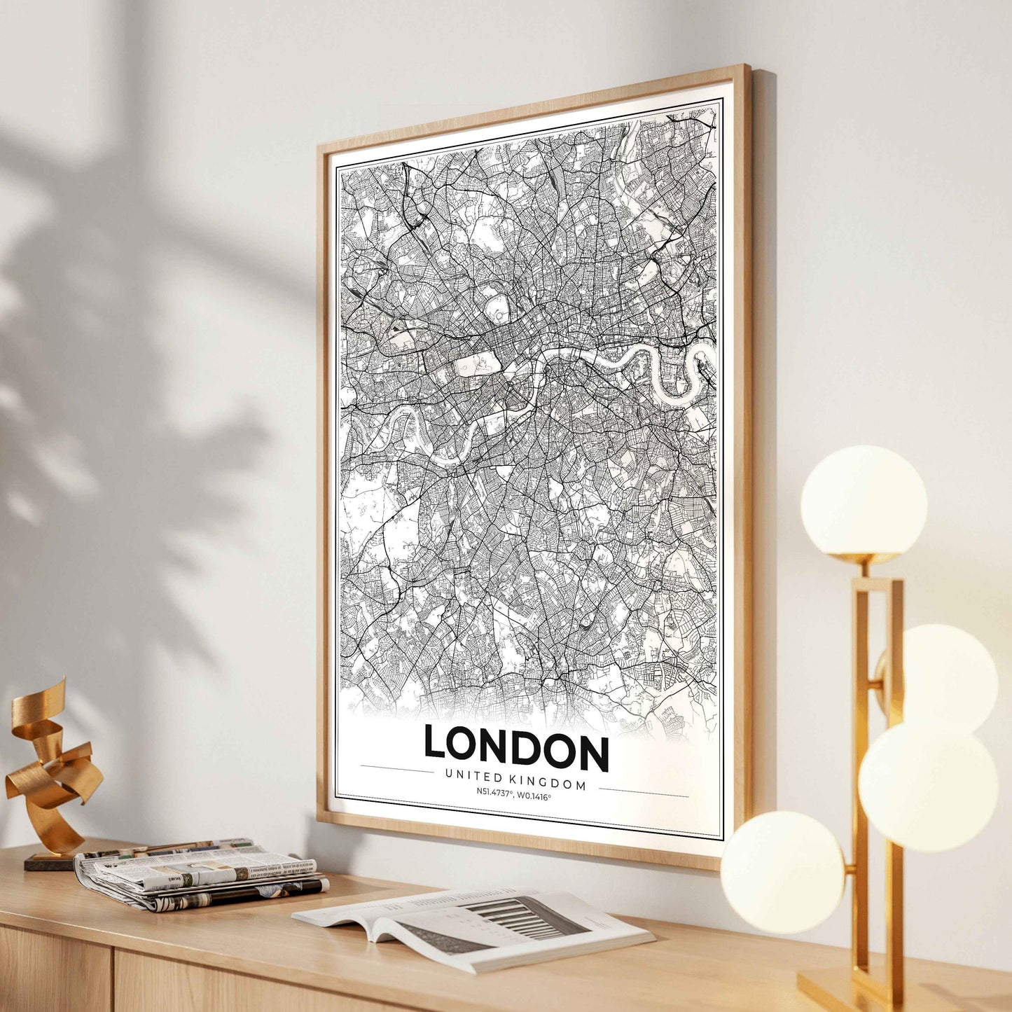 London Modern Map Poster