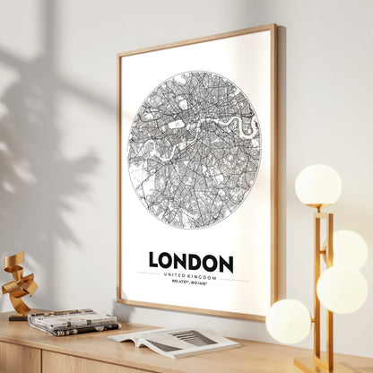 London Spot Map Poster