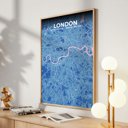 London Candy Map Poster
