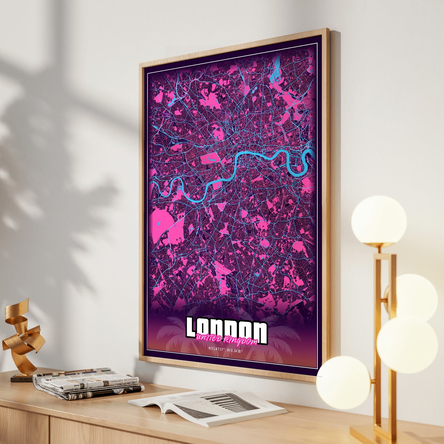 London GTA Map Poster