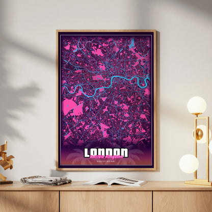 London GTA Map Poster