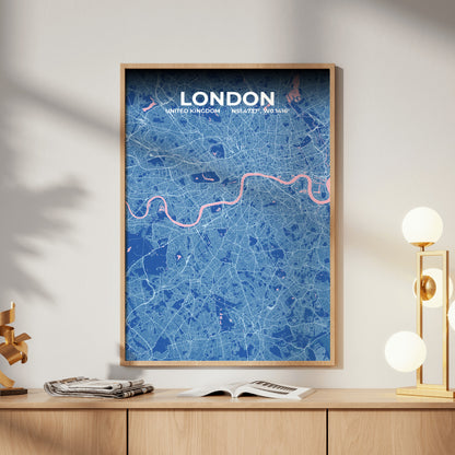 London Candy Map Poster