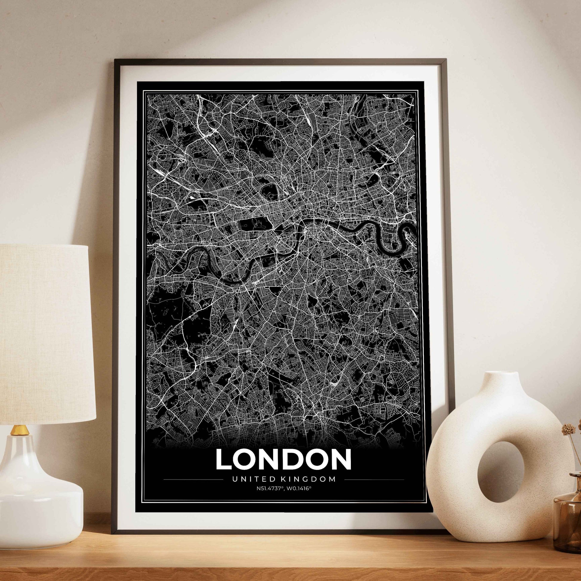 London Modern Map Poster