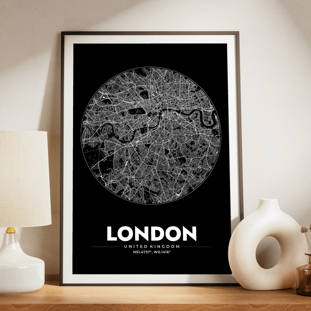 London Spot Map Poster