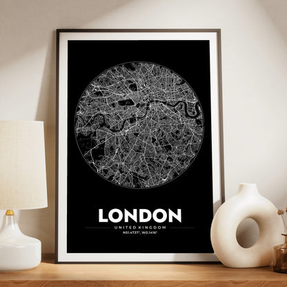 London Spot Map Poster