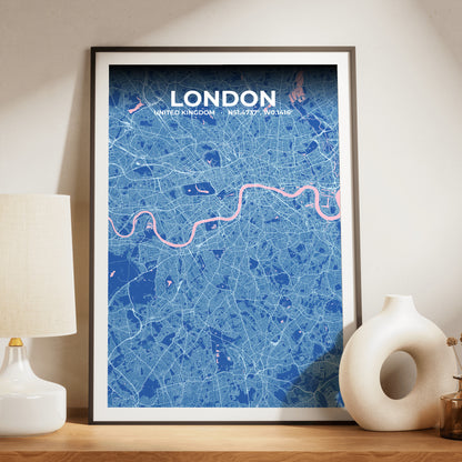 London Candy Map Poster