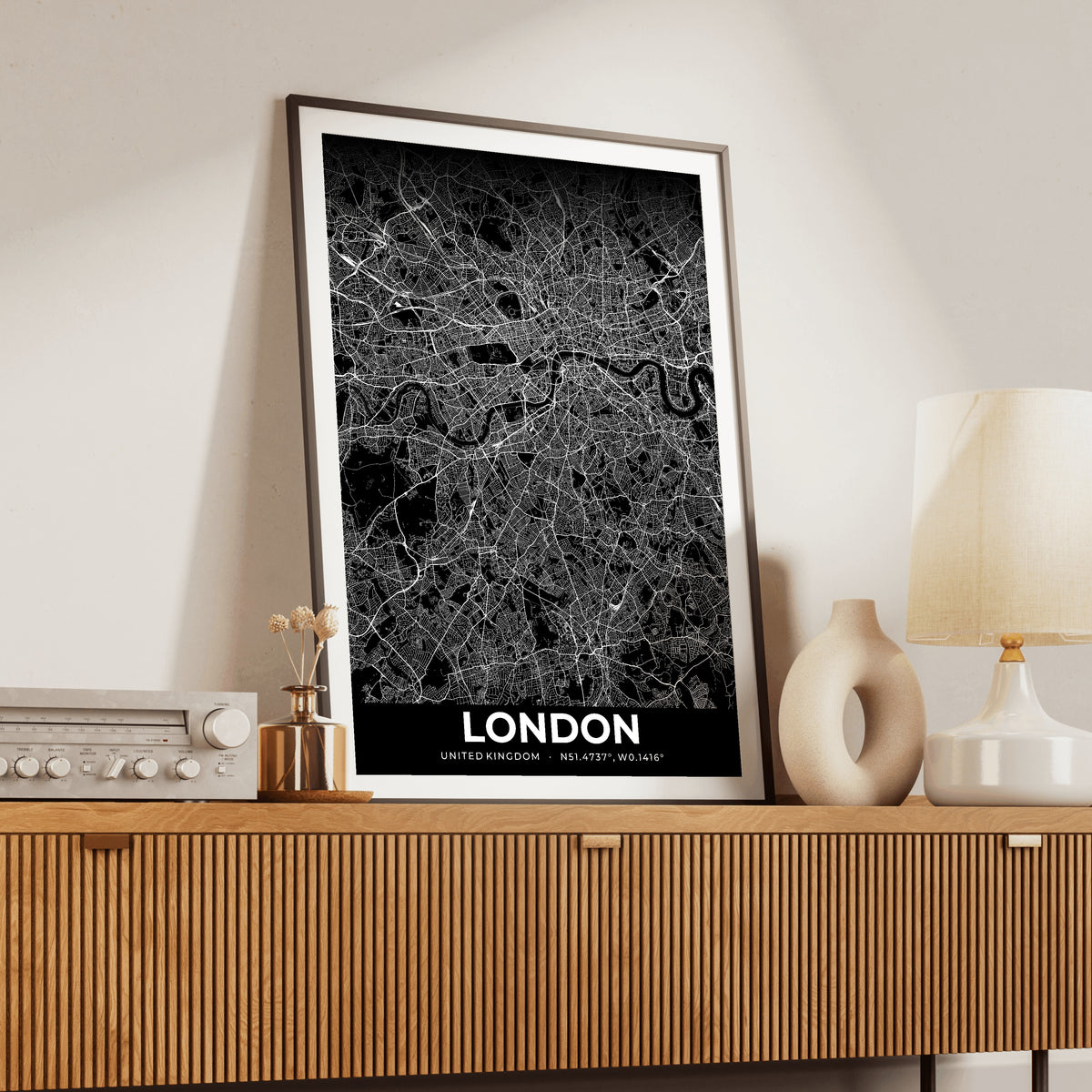 London Elegant Map Poster