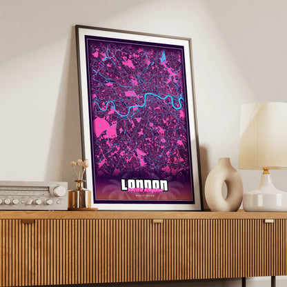 London GTA Map Poster