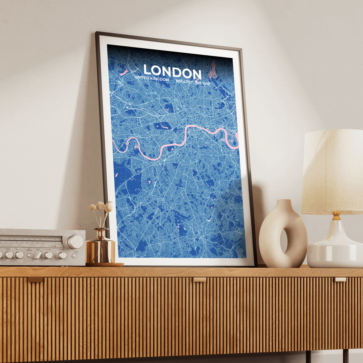 London Candy Map Poster