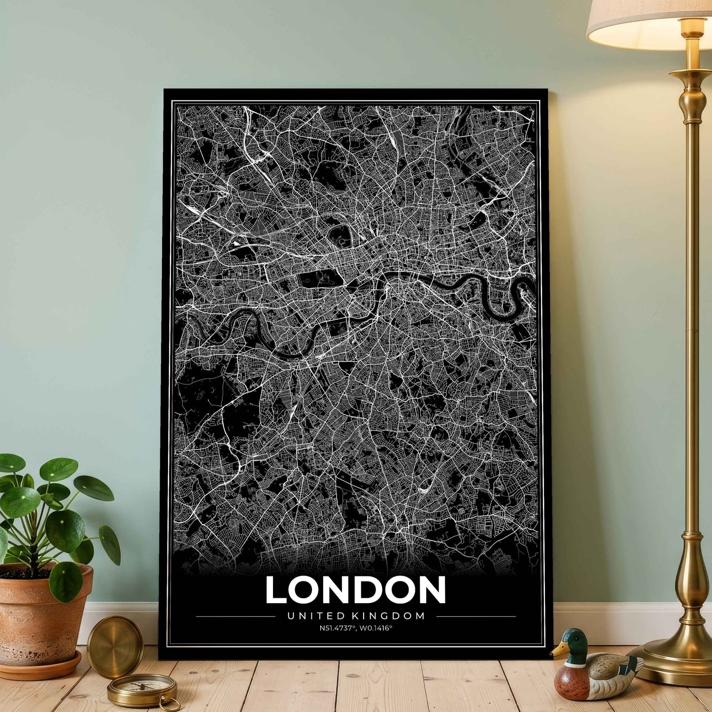 London Modern Map Poster