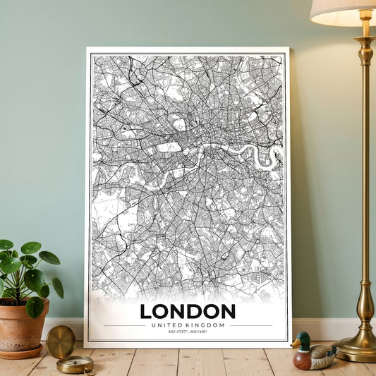 London Modern Map Poster