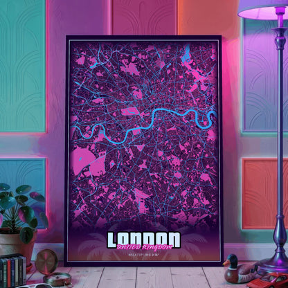 London GTA Map Poster