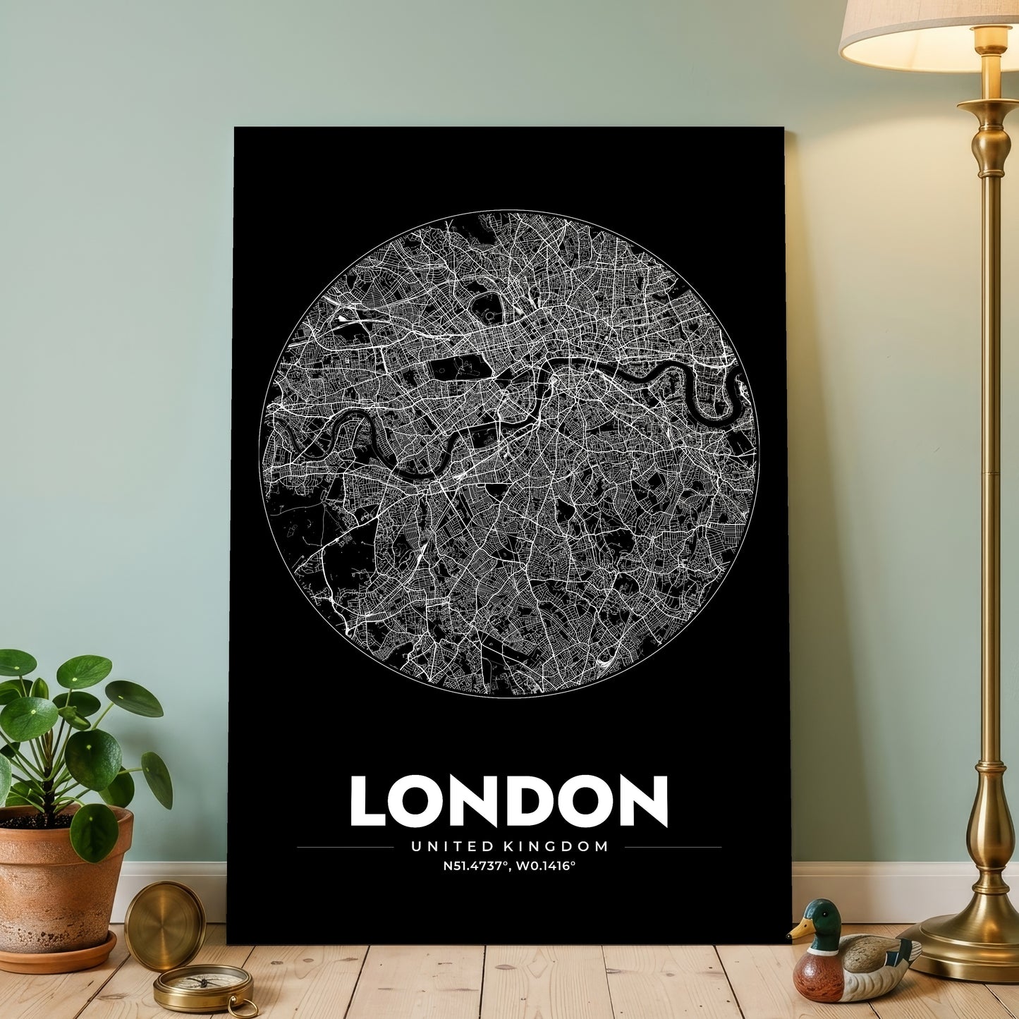 London Spot Map Poster