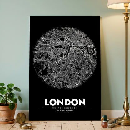 London Spot Map Poster