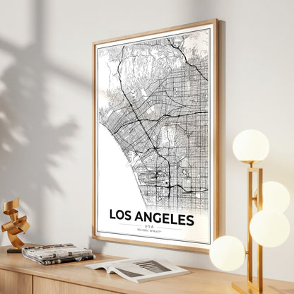 Los Angeles Modern Map Poster