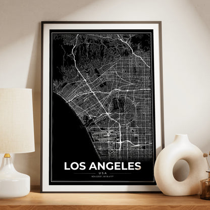 Los Angeles Modern Map Poster