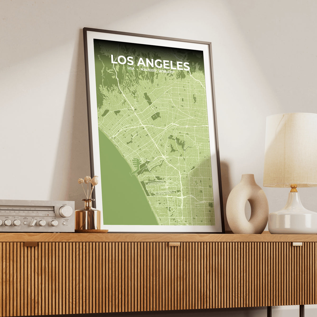Los Angeles Grove Map Poster