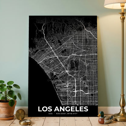 Los Angeles Elegant Map Poster