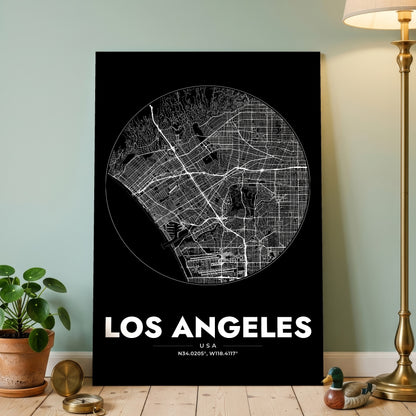 Los Angeles Spot Map Poster