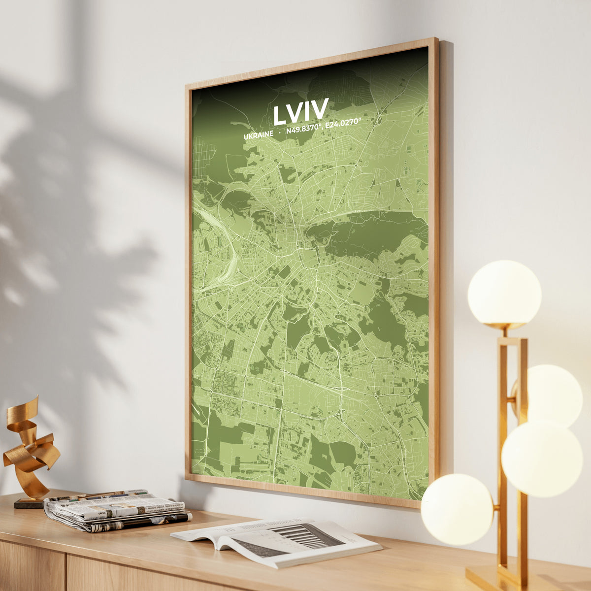 Lviv Grove Map Poster