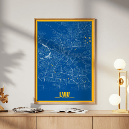 Lviv Blockbuster Map Poster